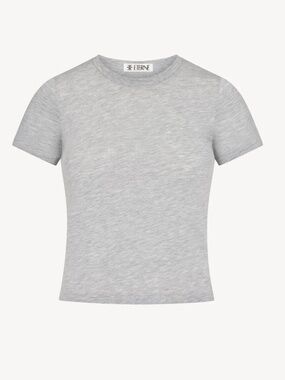 Eterne Short Sleeve Baby Tee | Heather Grey